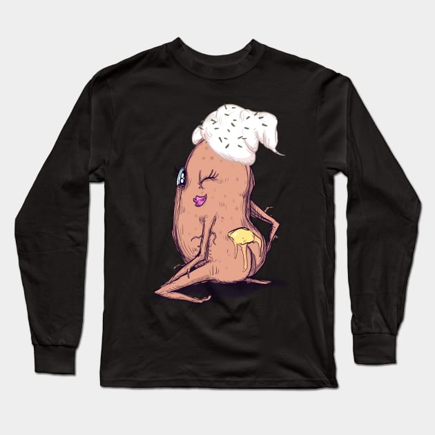 Sexy Potato Long Sleeve T-Shirt by LVBart